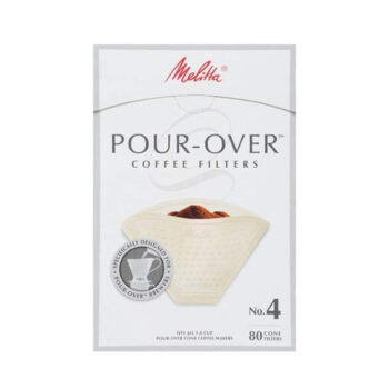 Melitta #4 Specialty Pour-Over Coffee Filters - 80 Count